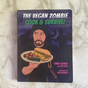RARE out of print The Vegan Zombie Cook Book (now a movie) by Chris Cooney & Jon